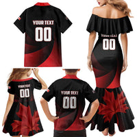 Custom Canada Lacrosse 2025 Family Matching Mermaid Dress and Hawaiian Shirt Our Country and Our Game