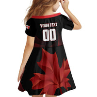 Custom Canada Lacrosse 2025 Family Matching Off The Shoulder Long Sleeve Dress and Hawaiian Shirt Our Country and Our Game