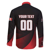 Custom Canada Lacrosse 2025 Family Matching Off The Shoulder Long Sleeve Dress and Hawaiian Shirt Our Country and Our Game