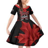 Custom Canada Lacrosse 2025 Family Matching Off Shoulder Short Dress and Hawaiian Shirt Our Country and Our Game