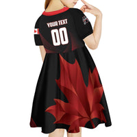 Custom Canada Lacrosse 2025 Kid Short Sleeve Dress Our Country and Our Game