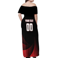 Custom Canada Lacrosse 2025 Off Shoulder Maxi Dress Our Country and Our Game