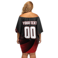 Custom Canada Lacrosse 2025 Off Shoulder Short Dress Our Country and Our Game