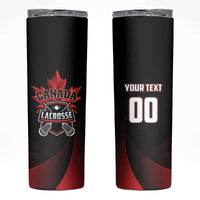 Custom Canada Lacrosse 2025 Skinny Tumbler Our Country and Our Game