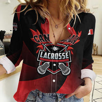Custom Canada Lacrosse 2025 Women Casual Shirt Our Country and Our Game
