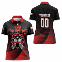 Custom Canada Lacrosse 2025 Women Polo Shirt Our Country and Our Game