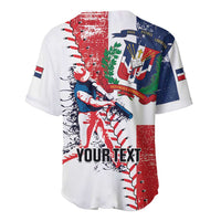 Personalized Baseball Dominican Republic Baseball Jersey Come On Team DR Grunge Style