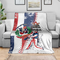 Baseball Dominican Republic Blanket Come On Team DR Grunge Style