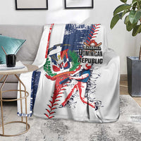 Baseball Dominican Republic Blanket Come On Team DR Grunge Style