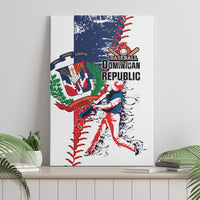 Baseball Dominican Republic Canvas Wall Art Come On Team DR Grunge Style