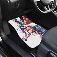 Baseball Dominican Republic Car Mats Come On Team DR Grunge Style