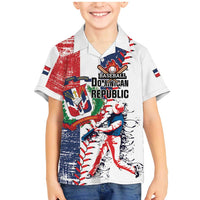 Personalized Baseball Dominican Republic Family Matching Mermaid Dress and Hawaiian Shirt Come On Team DR Grunge Style