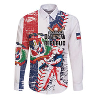 Personalized Baseball Dominican Republic Family Matching Tank Maxi Dress and Hawaiian Shirt Come On Team DR Grunge Style