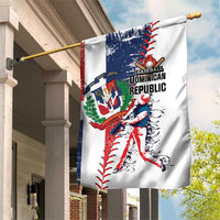 Baseball Dominican Republic Garden Flag Come On Team DR Grunge Style