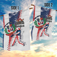Baseball Dominican Republic Garden Flag Come On Team DR Grunge Style