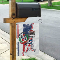 Baseball Dominican Republic Garden Flag Come On Team DR Grunge Style