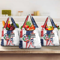 Baseball Dominican Republic Grocery Bag Come On Team DR Grunge Style