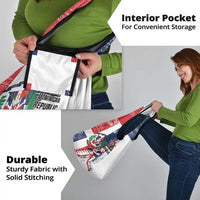 Baseball Dominican Republic Grocery Bag Come On Team DR Grunge Style