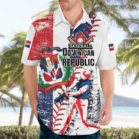 Personalized Baseball Dominican Republic Hawaiian Shirt Come On Team DR Grunge Style
