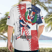 Personalized Baseball Dominican Republic Hawaiian Shirt Come On Team DR Grunge Style