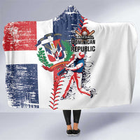 Baseball Dominican Republic Hooded Blanket Come On Team DR Grunge Style