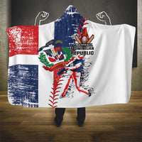 Baseball Dominican Republic Hooded Blanket Come On Team DR Grunge Style