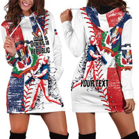 Personalized Baseball Dominican Republic Hoodie Dress Come On Team DR Grunge Style