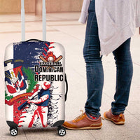 Baseball Dominican Republic Luggage Cover Come On Team DR Grunge Style