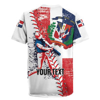Personalized Baseball Dominican Republic Rugby Jersey Come On Team DR Grunge Style