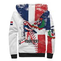 Personalized Baseball Dominican Republic Sherpa Hoodie Come On Team DR Grunge Style