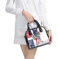Baseball Dominican Republic Shoulder Handbag Come On Team DR Grunge Style
