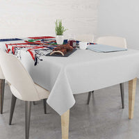 Baseball Dominican Republic Tablecloth Come On Team DR Grunge Style