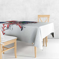 Baseball Dominican Republic Tablecloth Come On Team DR Grunge Style