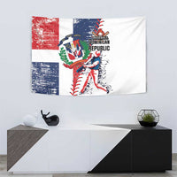 Baseball Dominican Republic Tapestry Come On Team DR Grunge Style
