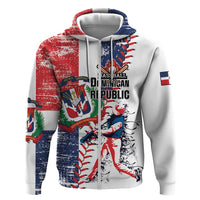Personalized Baseball Dominican Republic Zip Hoodie Come On Team DR Grunge Style