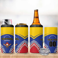 Custom Baseball Venezuela 4 in 1 Can Cooler Tumbler Team Venezuela Go Champions