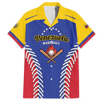 Custom Baseball Venezuela Family Matching Off The Shoulder Long Sleeve Dress and Hawaiian Shirt Team Venezuela Go Champions