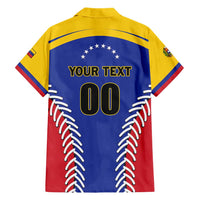 Custom Baseball Venezuela Family Matching Short Sleeve Bodycon Dress and Hawaiian Shirt Team Venezuela Go Champions