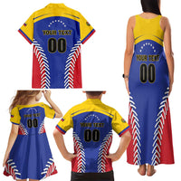 Custom Baseball Venezuela Family Matching Tank Maxi Dress and Hawaiian Shirt Team Venezuela Go Champions