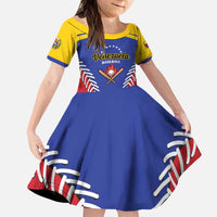 Custom Baseball Venezuela Kid Short Sleeve Dress Team Venezuela Go Champions