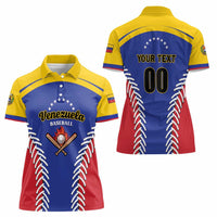 Custom Baseball Venezuela Women Polo Shirt Team Venezuela Go Champions