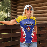 Custom Baseball Venezuela Women Polo Shirt Team Venezuela Go Champions