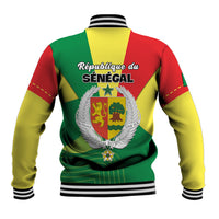 Senegal Baseball Jacket Bahamian Lion Baobab Flag Style - Wonder Print Shop