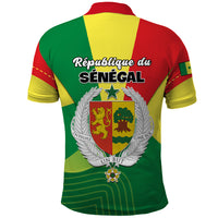 Senegal Polo Shirt Bahamian Lion Baobab Flag Style - Wonder Print Shop