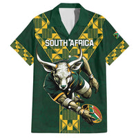 Custom South Africa 2024 Rugby Family Matching Summer Maxi Dress and Hawaiian Shirt Go Springboks Protea Pattern - Wonder Print Shop