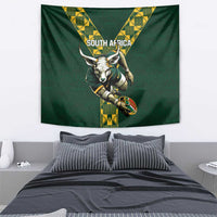 Custom South Africa 2024 Rugby Tapestry Go Springboks Protea Pattern - Wonder Print Shop