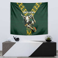 Custom South Africa 2024 Rugby Tapestry Go Springboks Protea Pattern - Wonder Print Shop