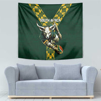 Custom South Africa 2024 Rugby Tapestry Go Springboks Protea Pattern - Wonder Print Shop