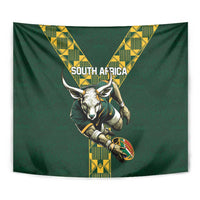 Custom South Africa 2024 Rugby Tapestry Go Springboks Protea Pattern - Wonder Print Shop