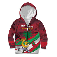 Personalized Maldives Independence Day 1965 Kid Hoodie Dhivehi Raajjeyge Jumhooriyyaa - Wonder Print Shop